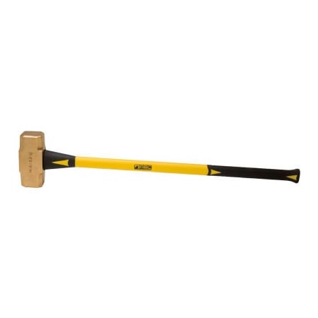 Abc Hammers ABC Hammers ABC14BF 14 lb. Non-Sparking Brass Hammer, 33" Fiberglass Handle ABC14BF